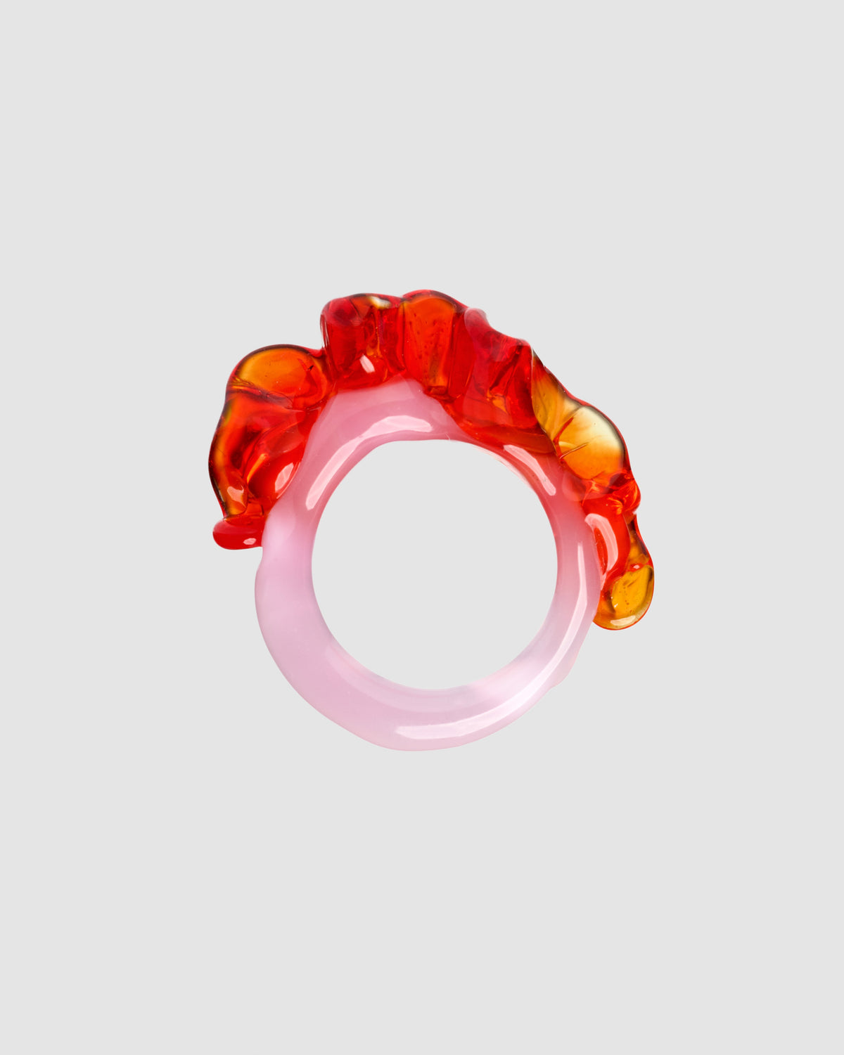 Ruffle  Murano glass ring