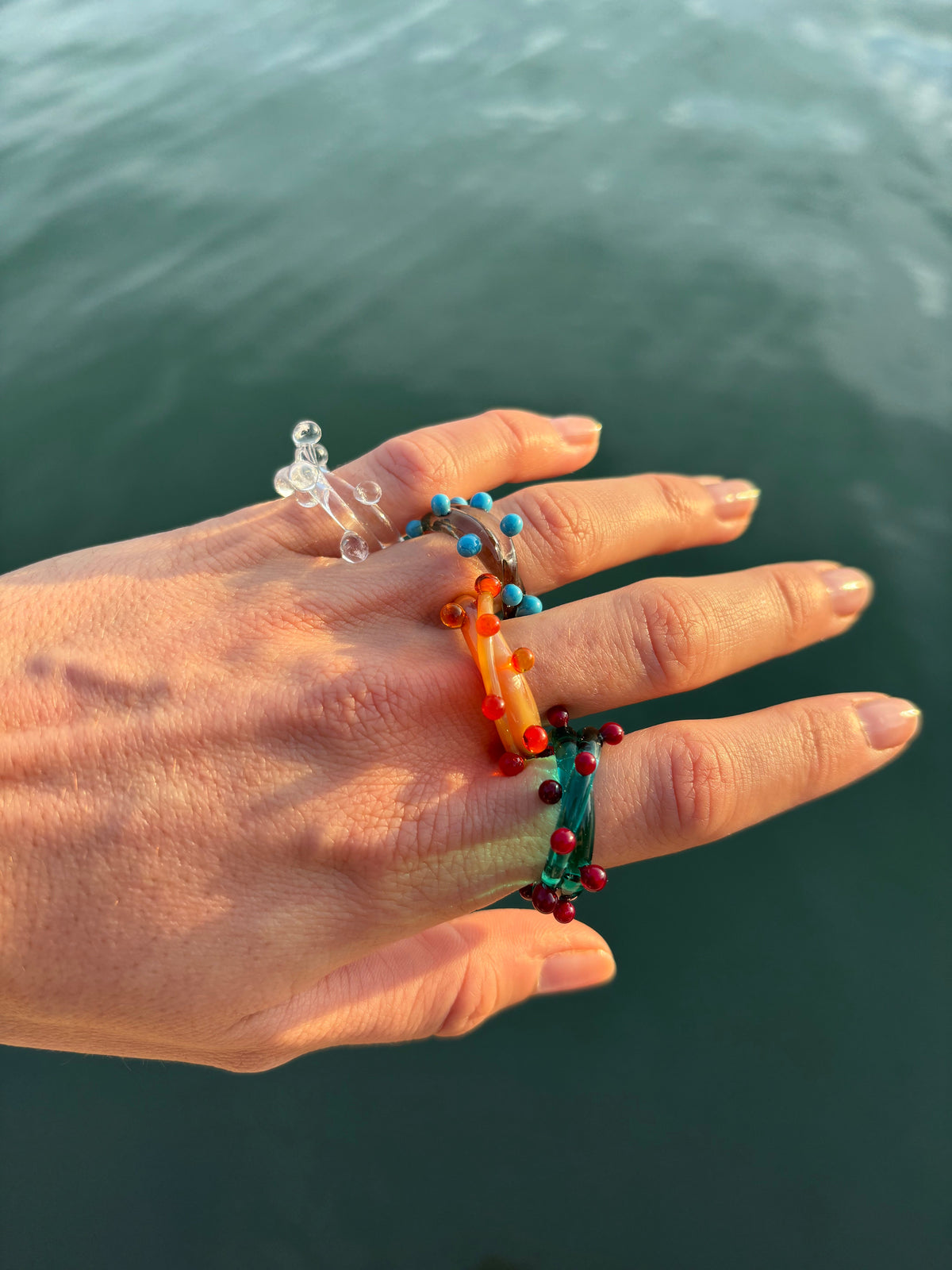 Cry Murano glass ring