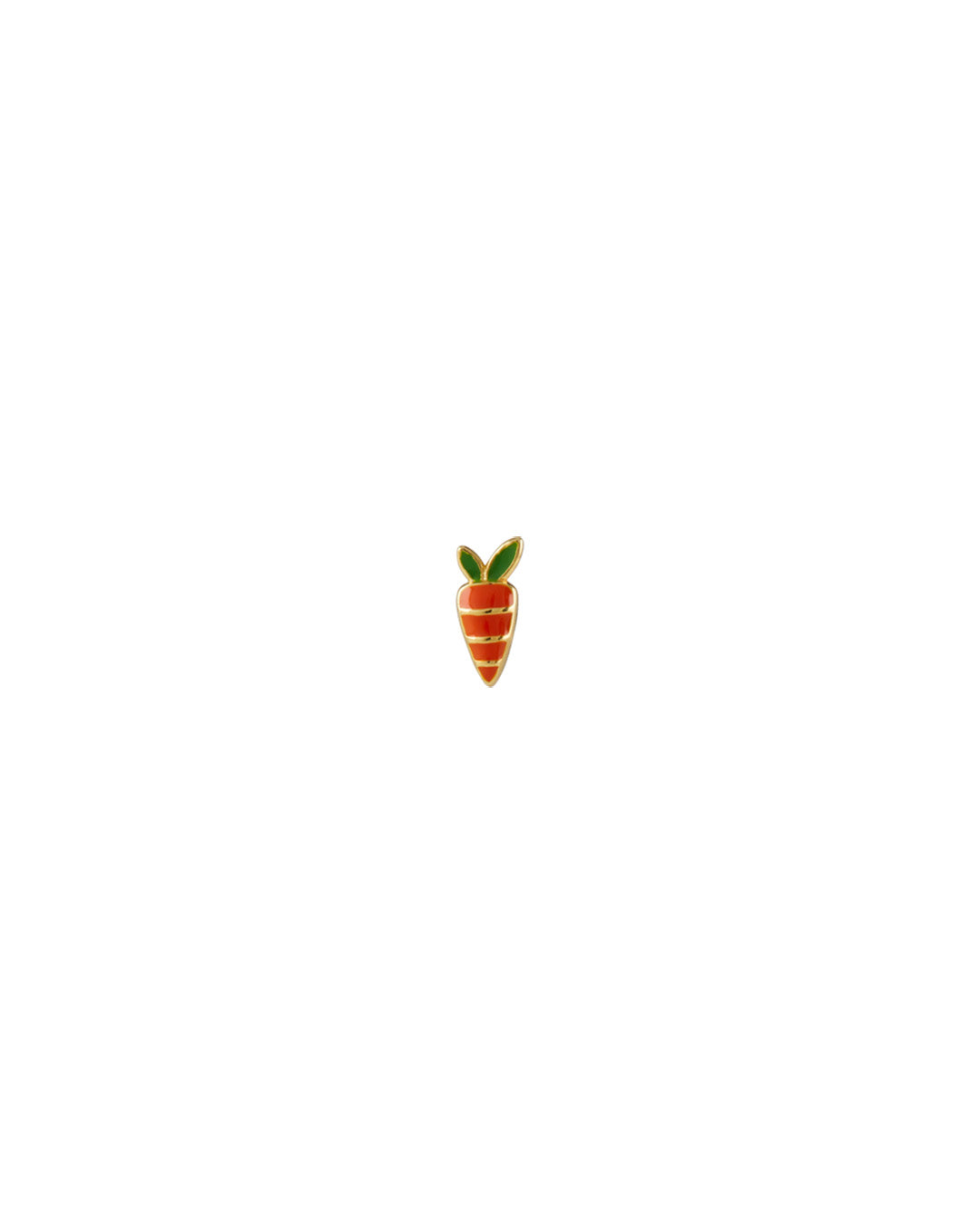 Carrot mini stud earring