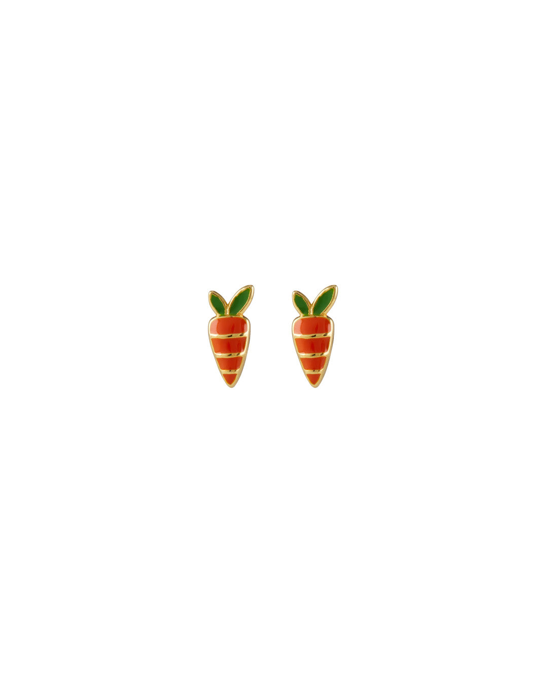 Carrot mini stud earring