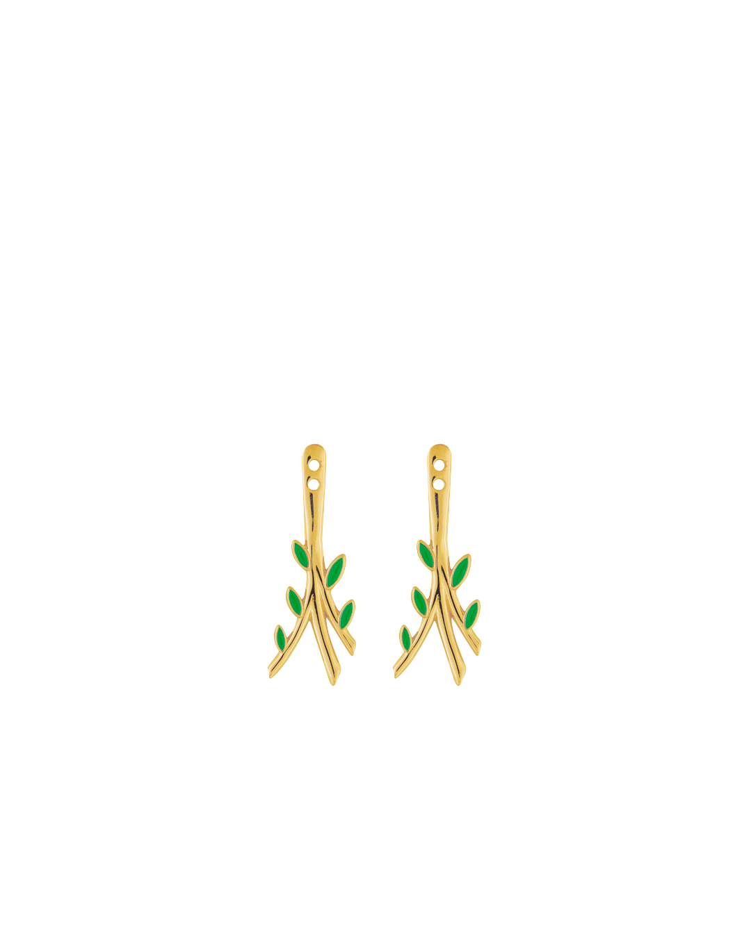 Flower Stem back earrings