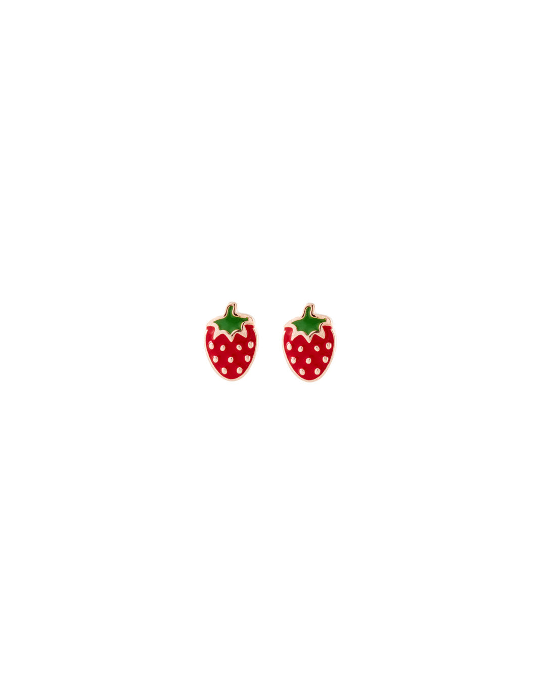 Strawberry mini stud earring