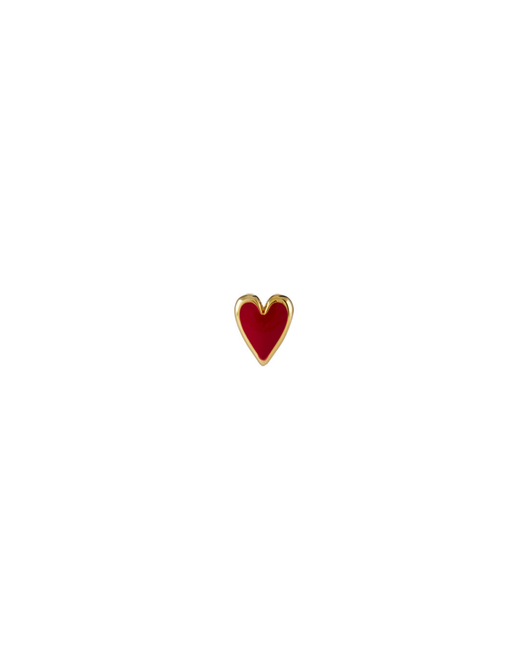 Heart mini stud earring