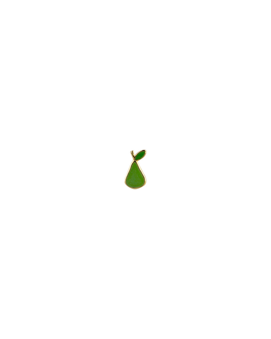 Pear mini stud earring