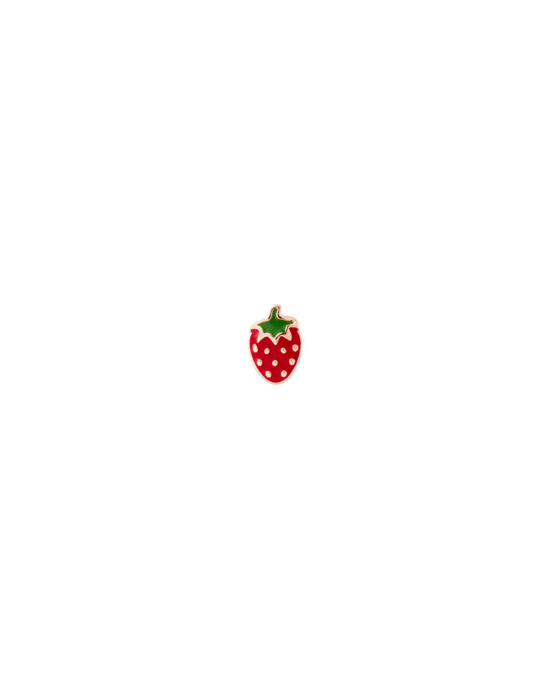 Strawberry mini stud earring