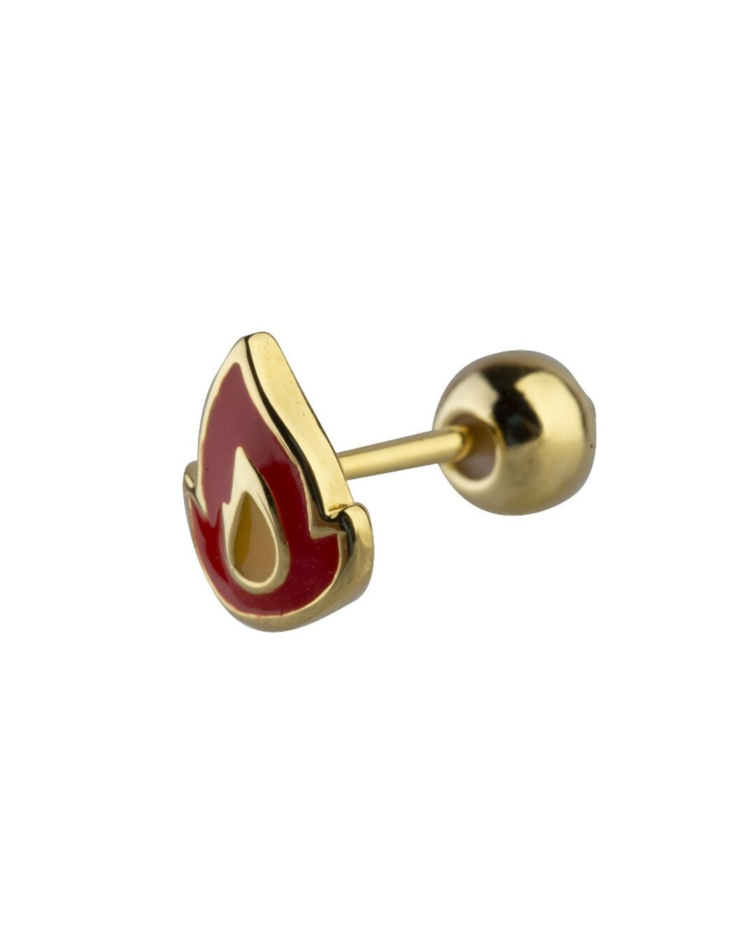 Mini flame earring