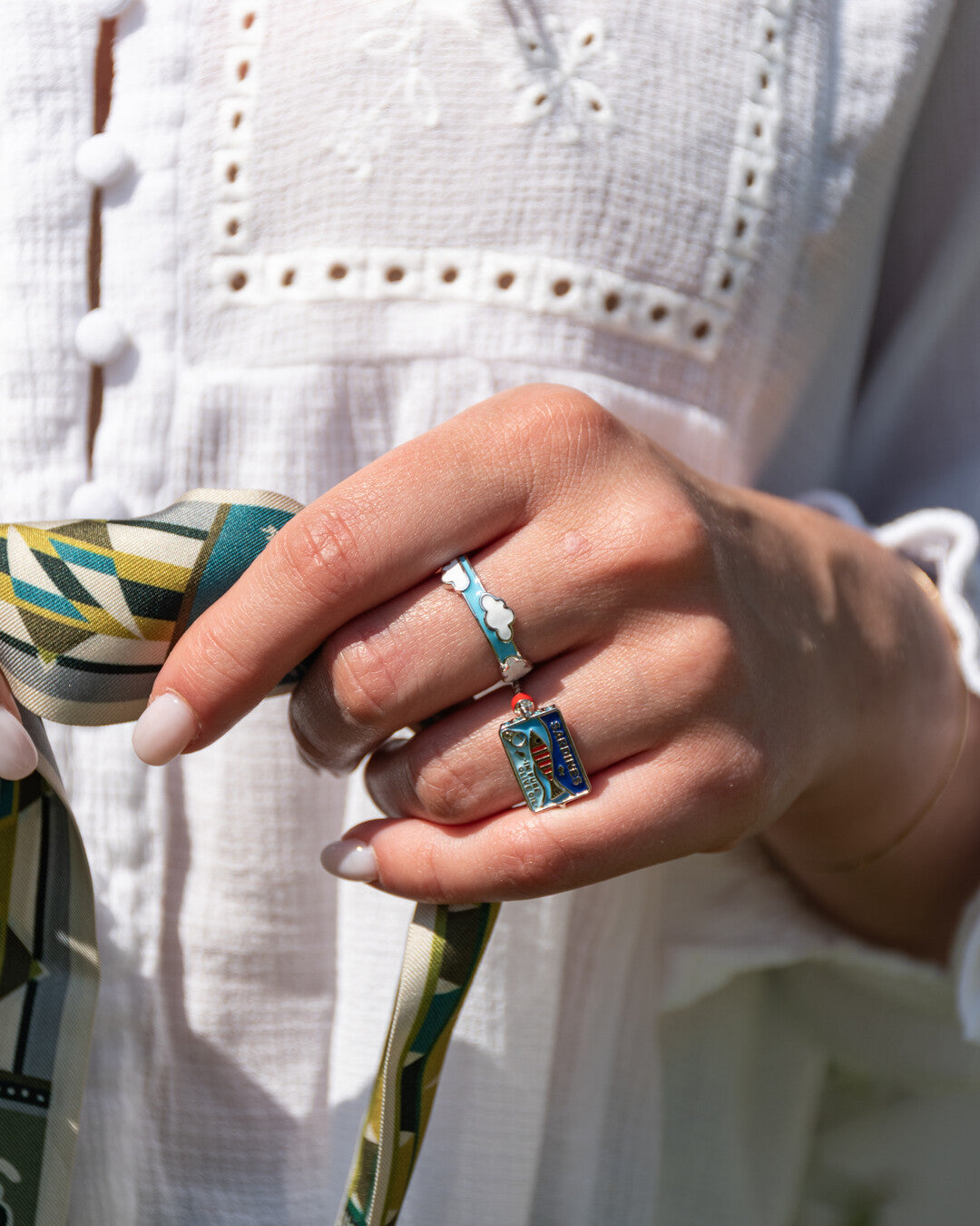 White Clouds ring