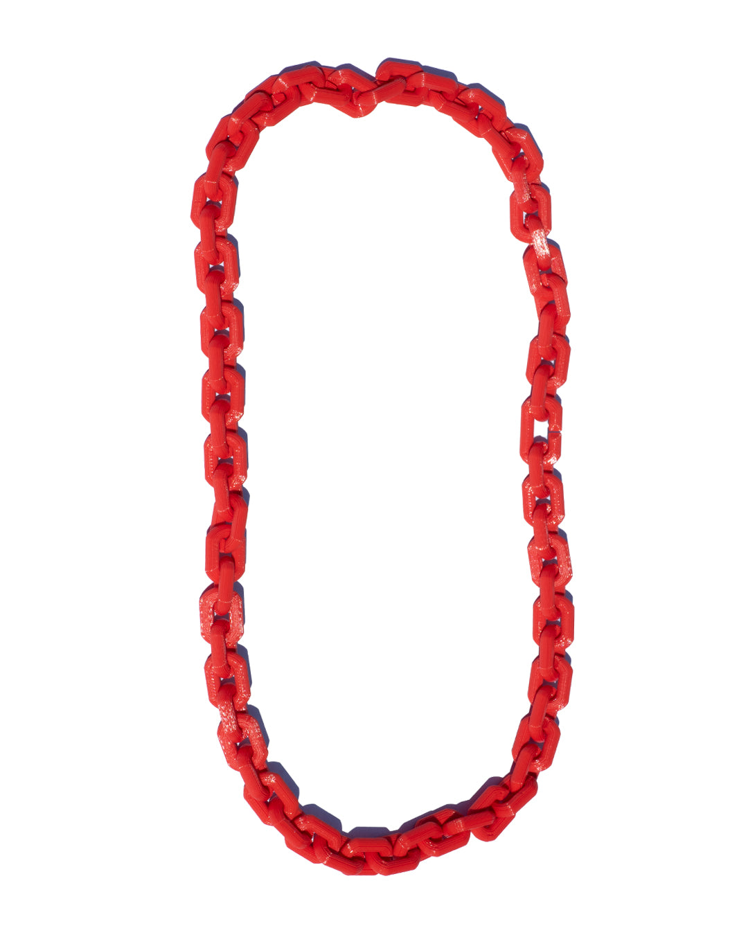 Handmade bio plastic colorful chain necklace - Rahrah