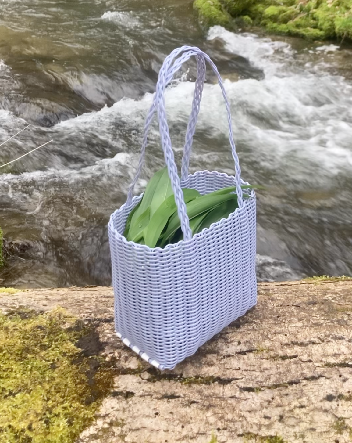 Small Handwoven Basket Bag - Rayas Collective