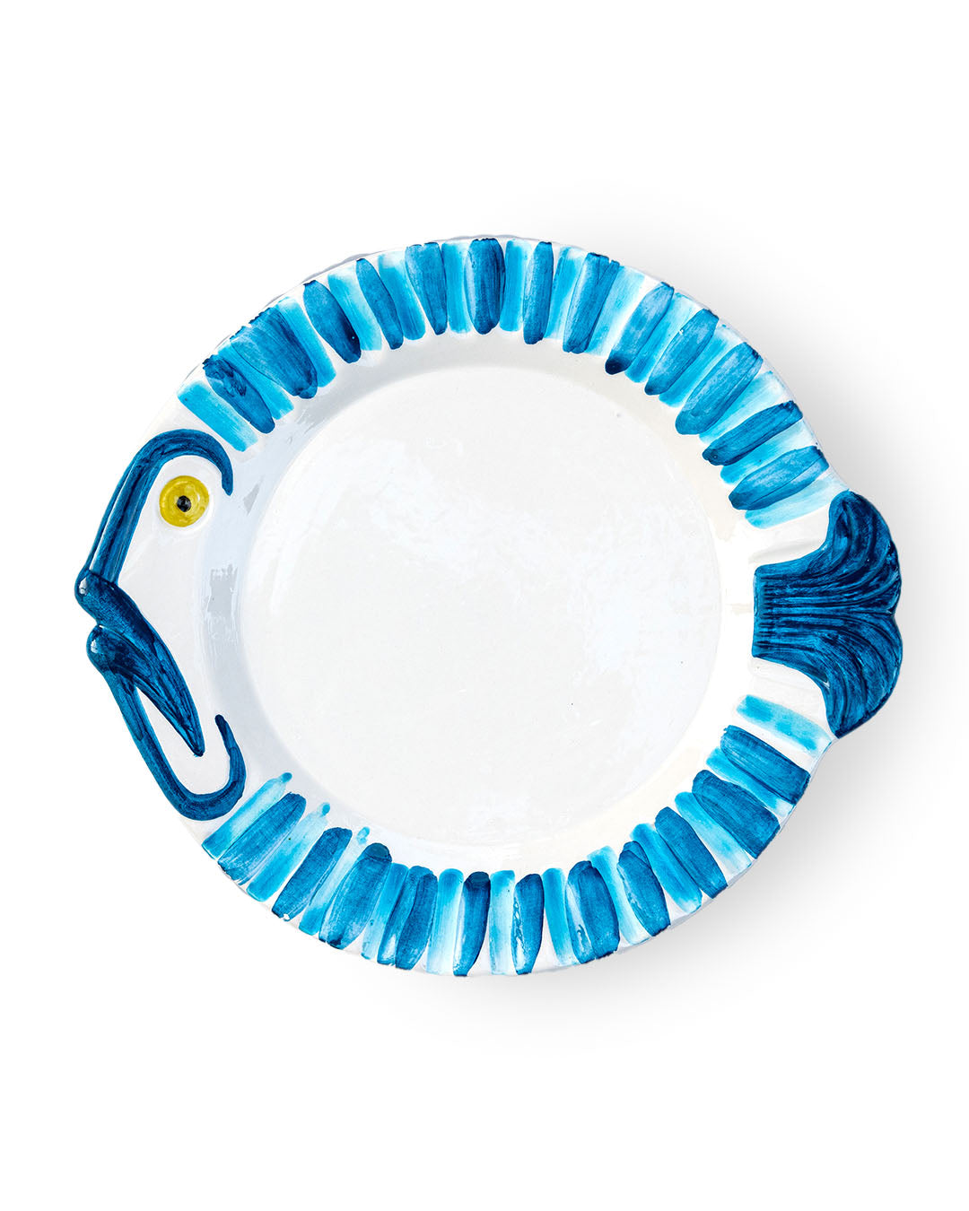 Hand-painted fish shape plate - Romarin