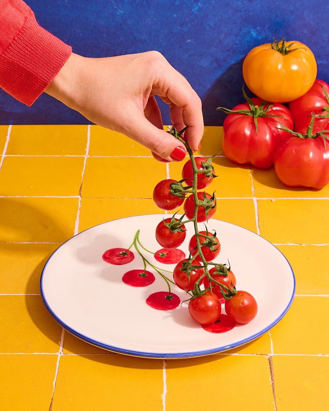 Small Tomato Plate - Set of 2
