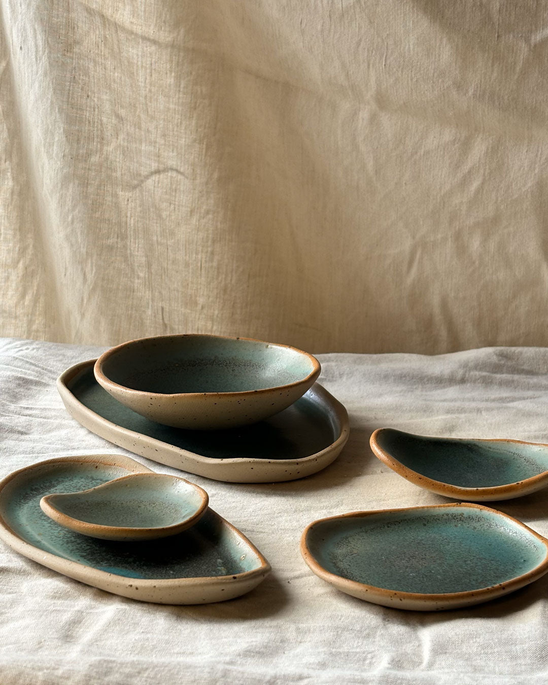 Atollo Aperitivo Set - Ceramic plate set