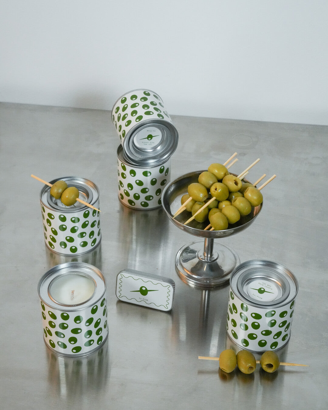 Supermercado candle: Olives (herbs)