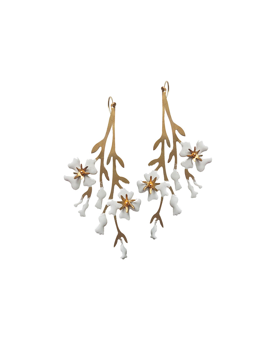 Night Jasmine earrings by Sabrina Formica - Handmade Nature