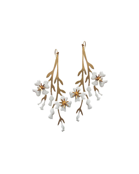Night Jasmine earrings by Sabrina Formica - Handmade Nature