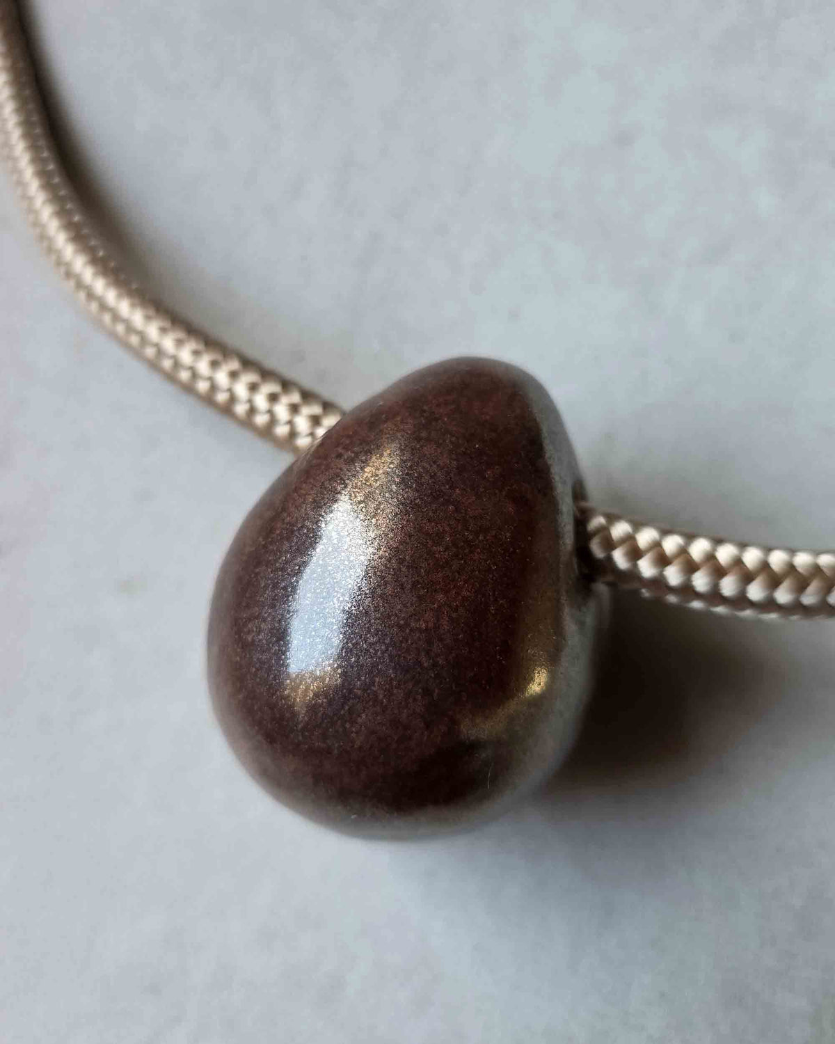 Ceramic Statement Necklace – Exotic Egg Talisman