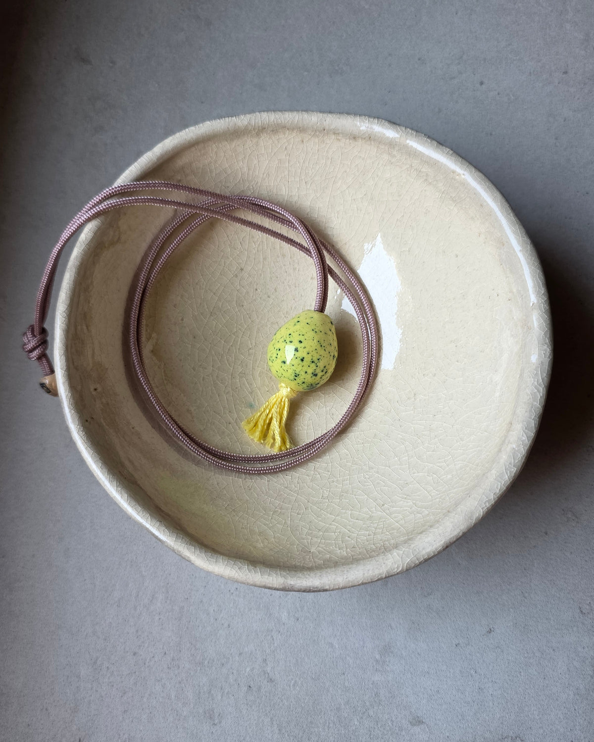 Ceramic Mala Pendant - Japamini