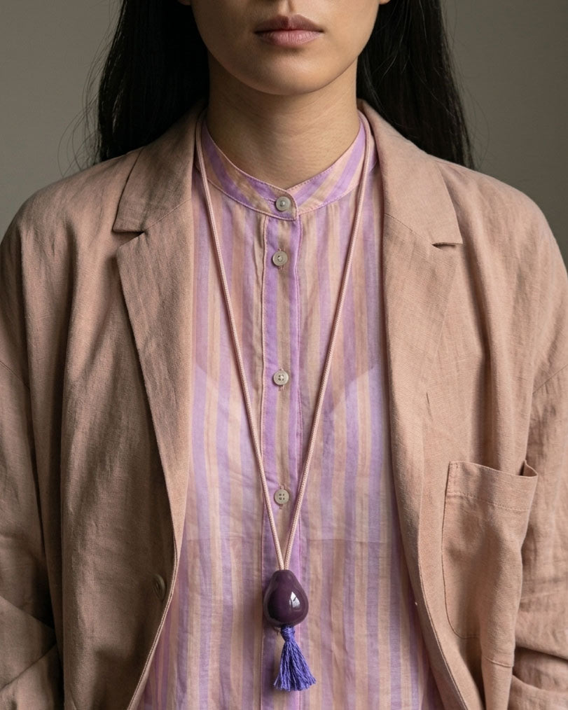 Ceramic Mala Pendant - Japamini