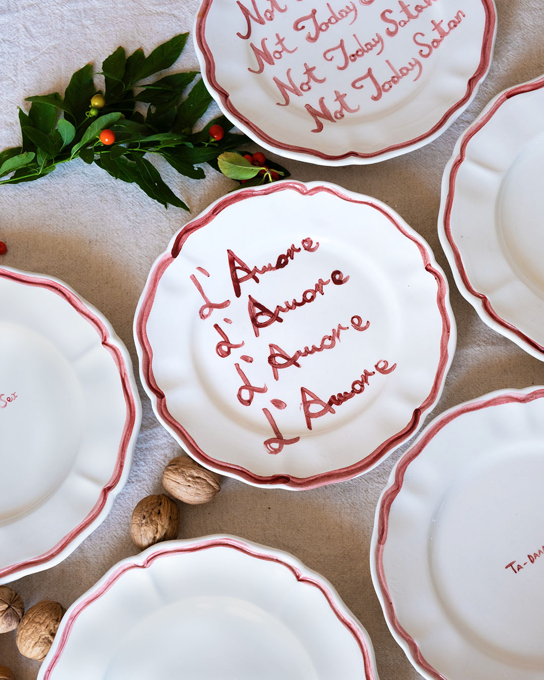 "L'amore" plate