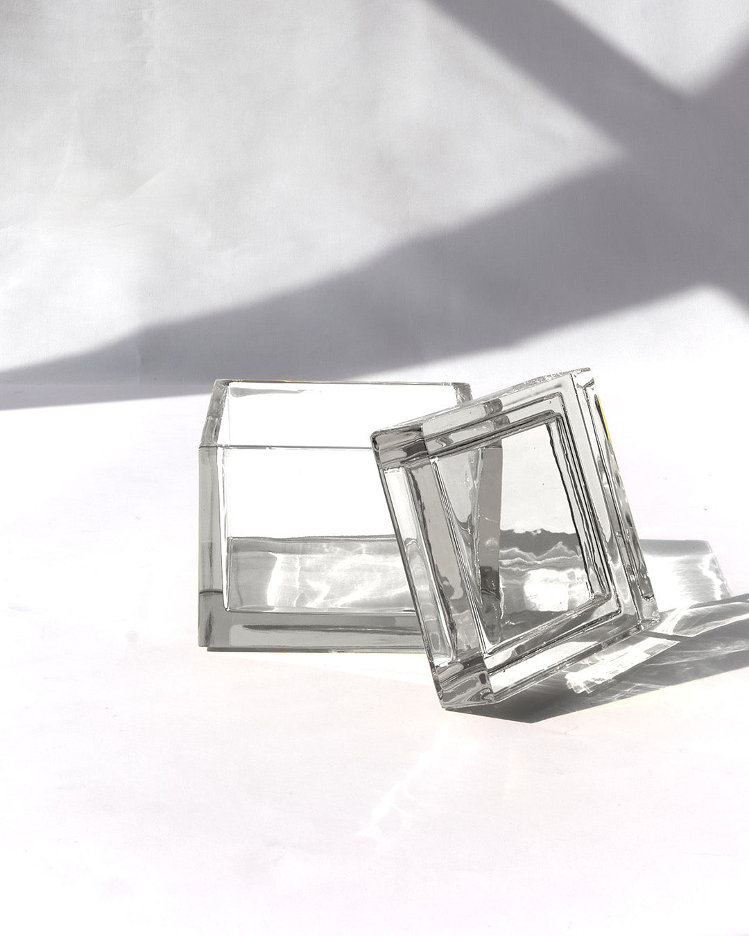 Boîte en verre cristal transparent PALMI