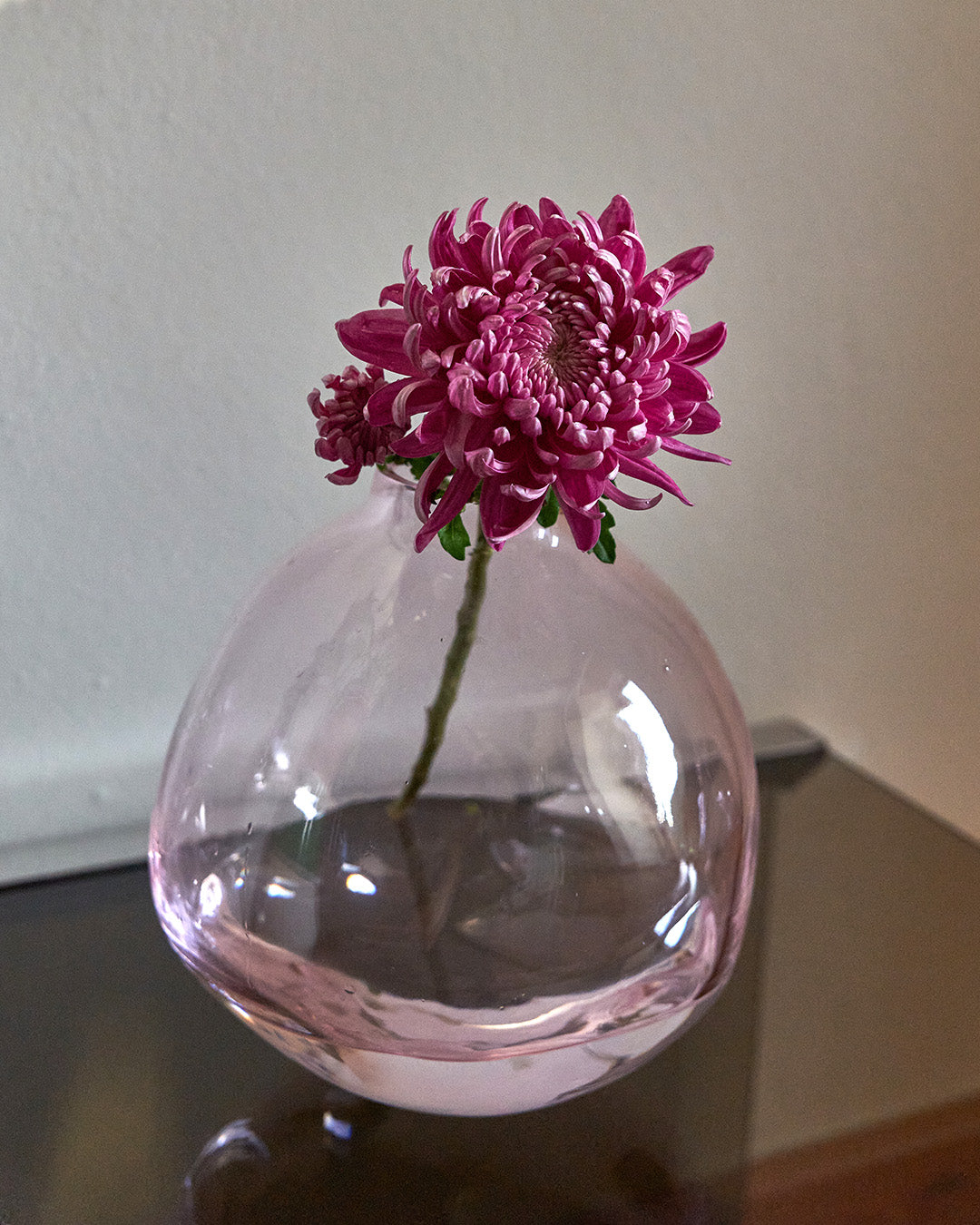 NUVOLA Pink Crystal Glass Vase