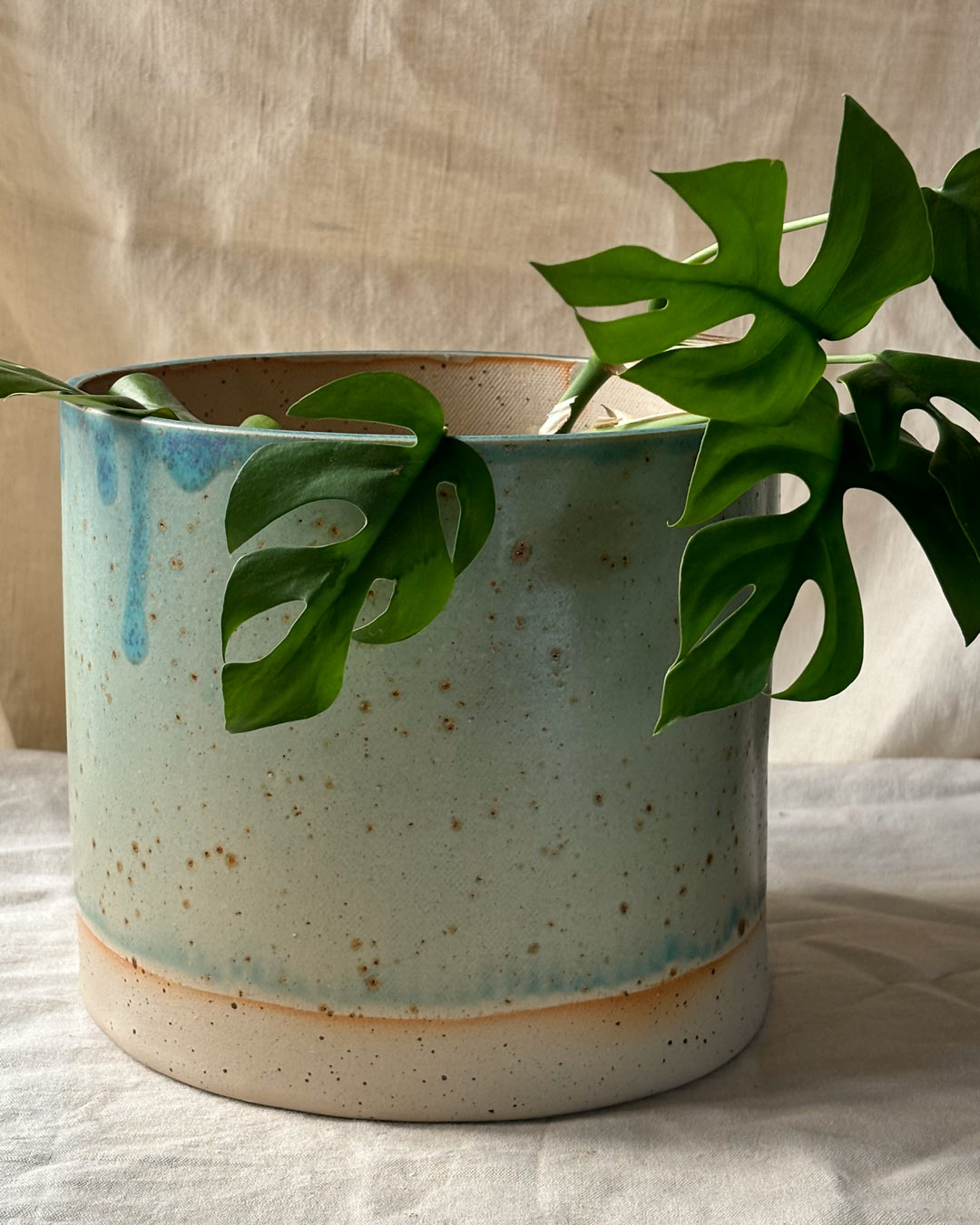 Ceramic handmade cachepot