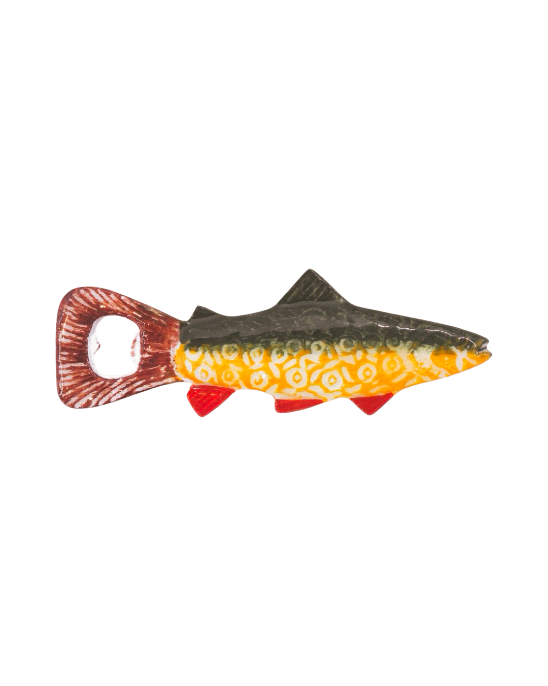Fish bottle opener