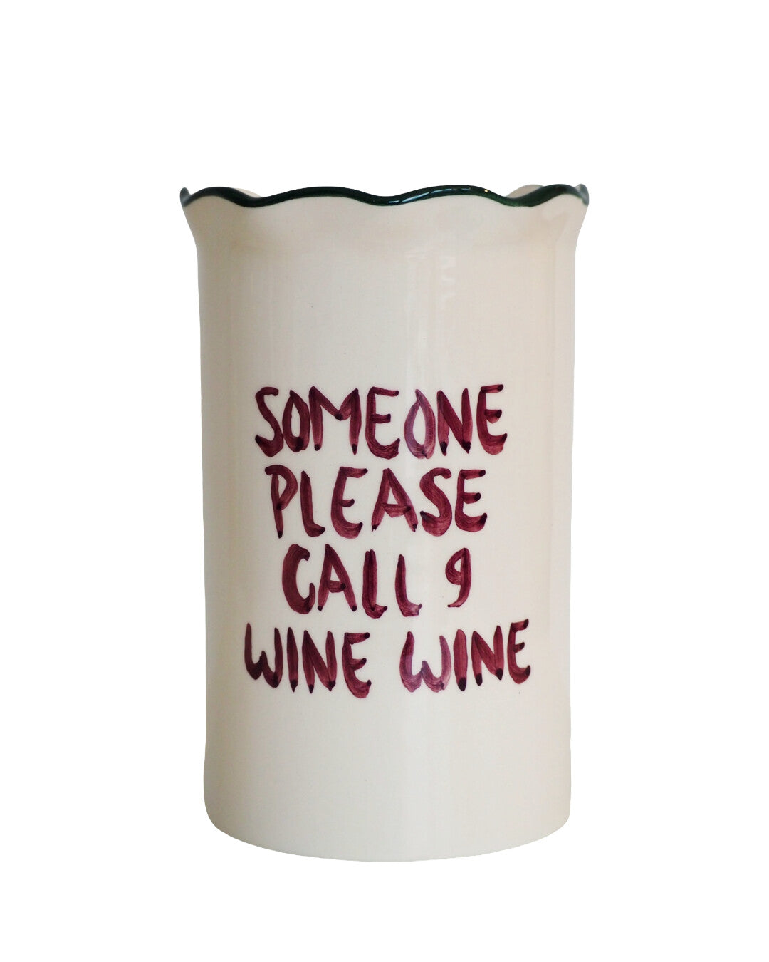 Wine cooler 'Someone please call 9 wine wine'