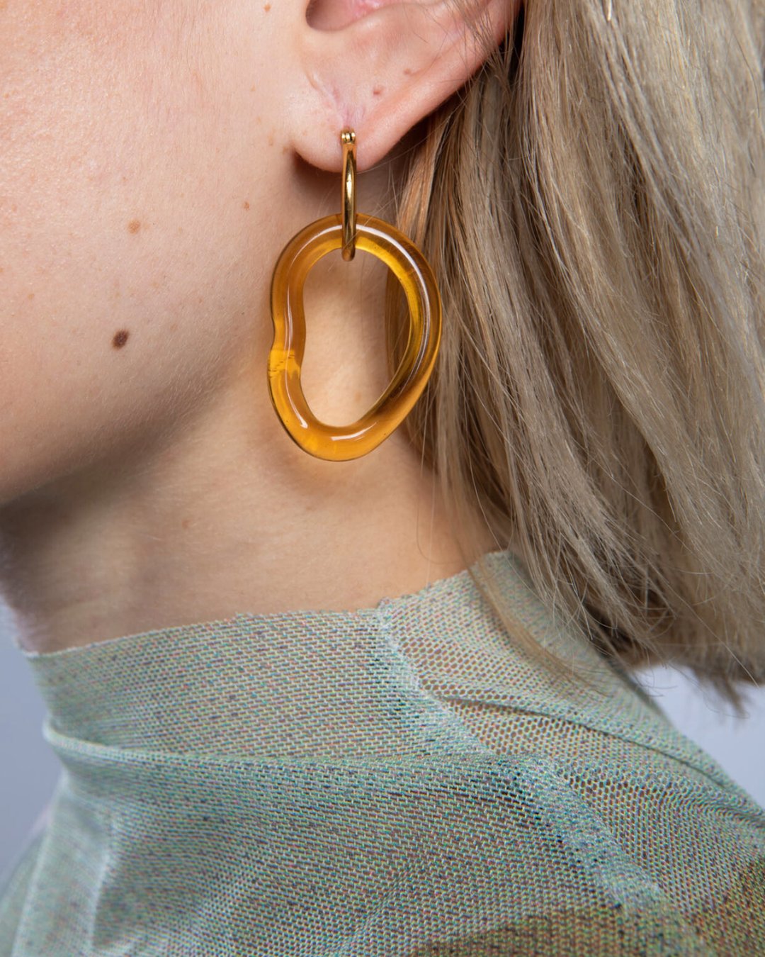 Handmade recycled glass earrings - Suplais
