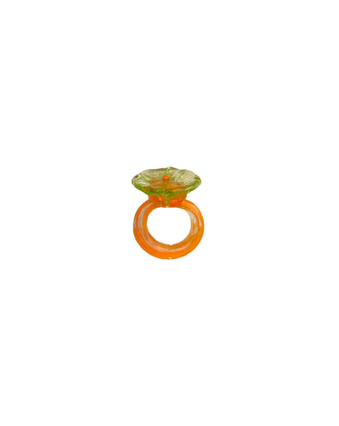 Handmade glass ring - flower - Poppins ring - Suplais