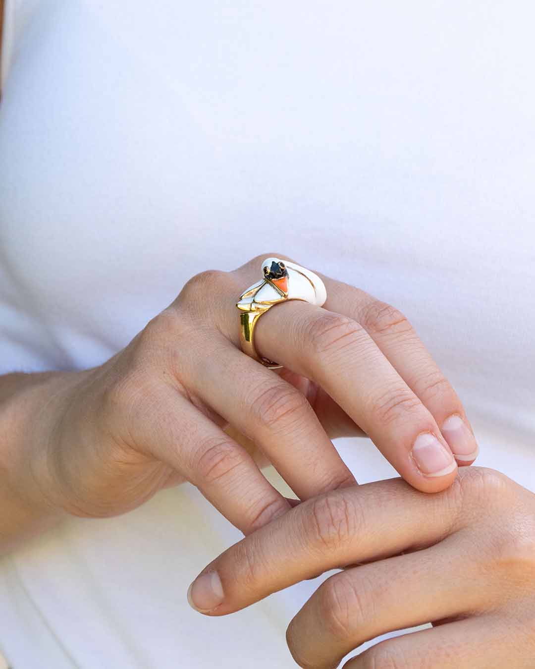Sofia Swan Ring