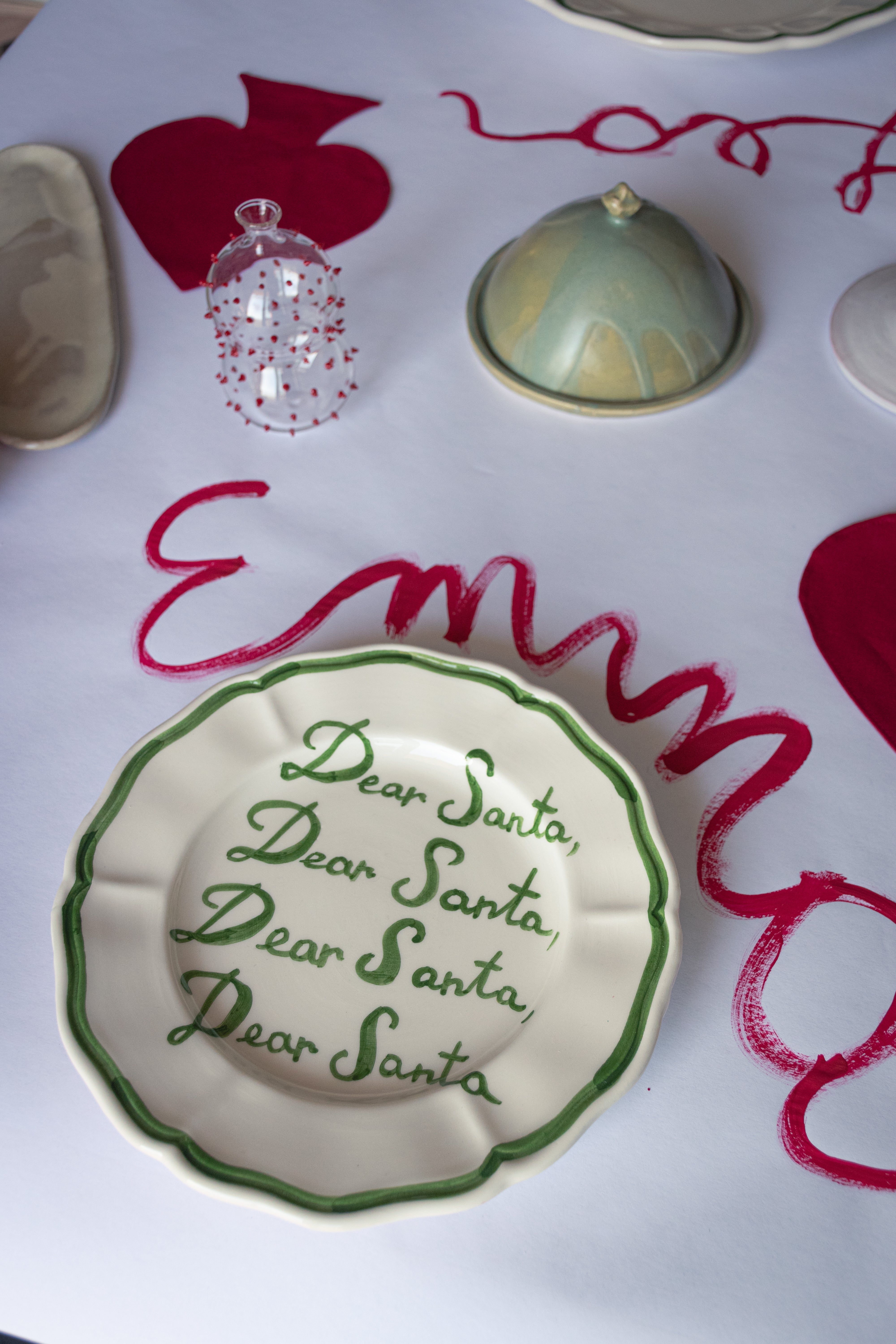 "Dear Santa, Dear Santa" plate