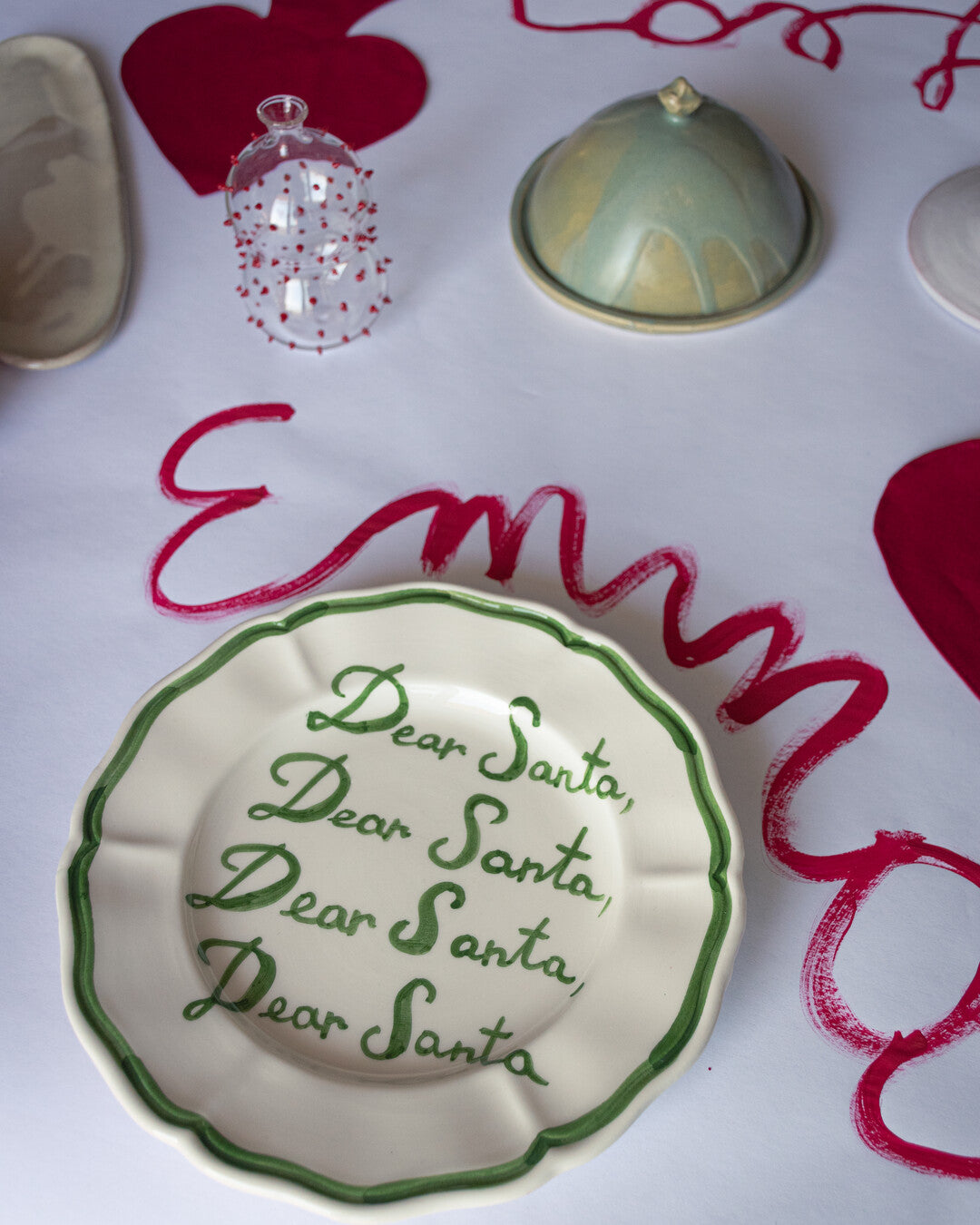 "Dear Santa, Dear Santa" plate