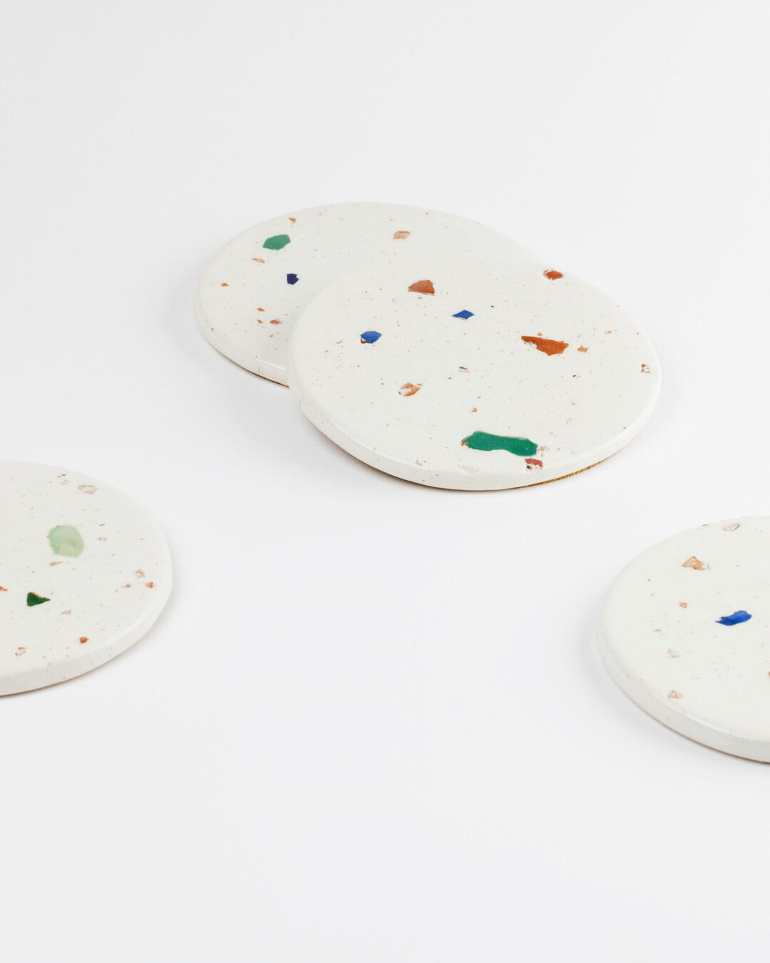 Handmade upcycled ceramic coasters - Claytical