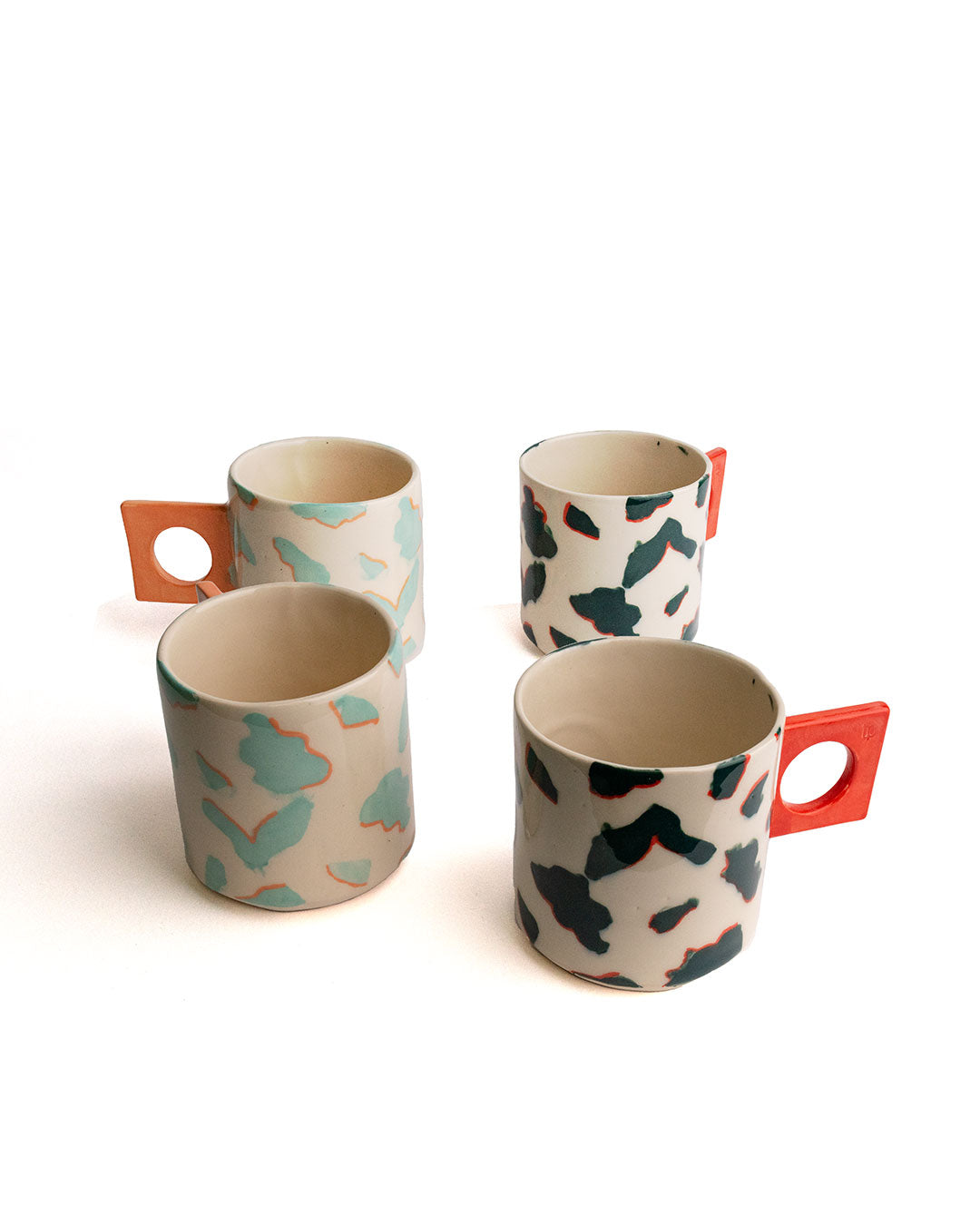 Animal Print Mugs MIX - Set of 4 (-22%) - tê. pê. ceramics