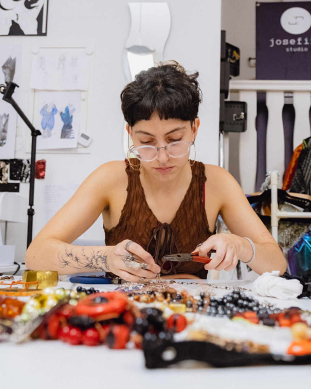 Upcycling Jewellery workshop with Therapy Berlin