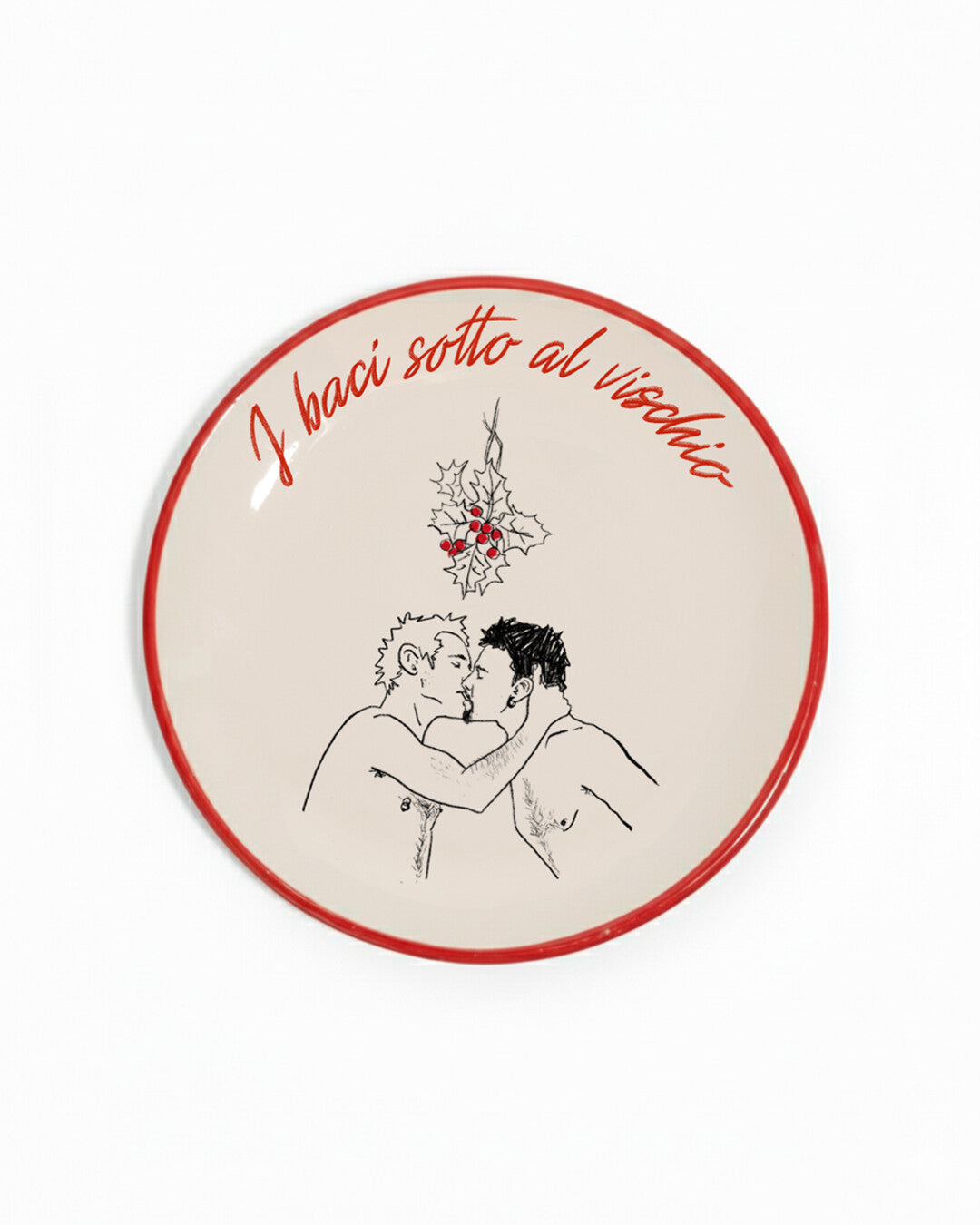 I baci sotto al vischio plate