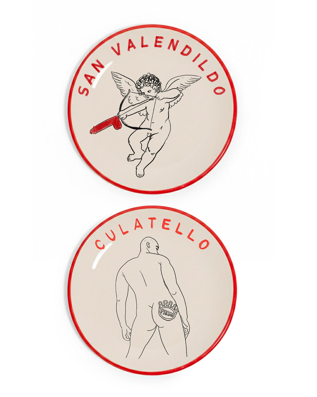 Spicy Valentine | Illustrated plates bundle