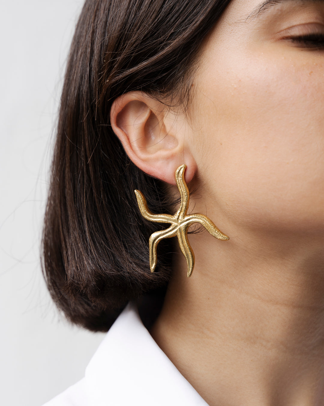 Handmade starfish earrings