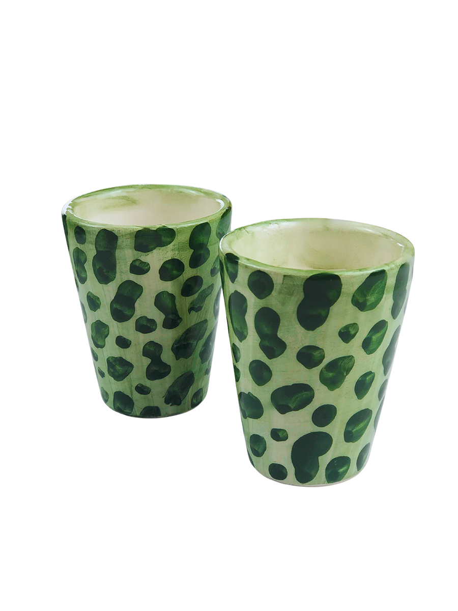 "Gardenia" Shot Glasses - Set of 2