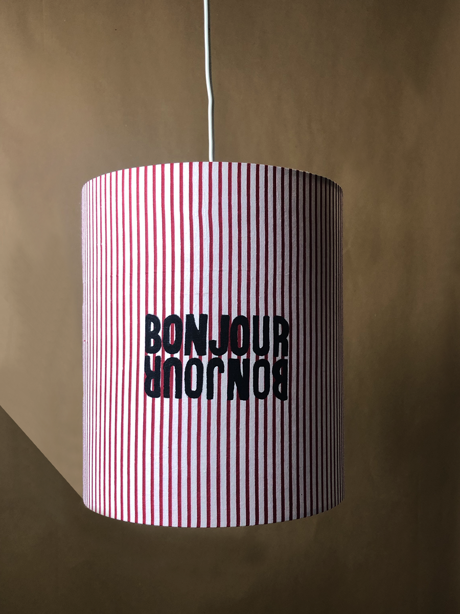 “Bonjour” Abat jour
