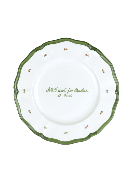 All I want for Christmas is food” Plate