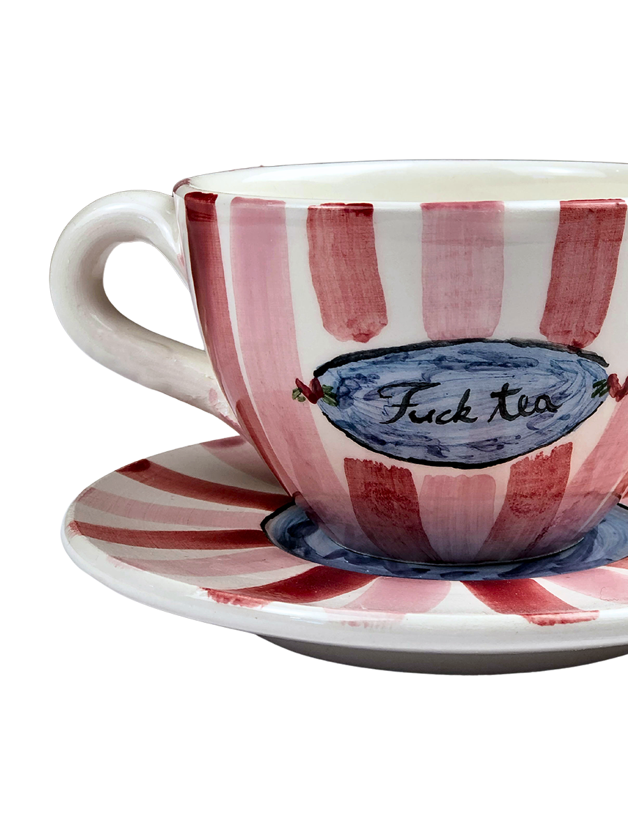 "Fuck Tea" Tea cup