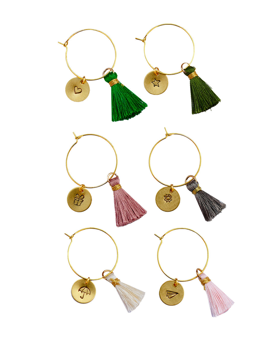 Oh Yeah Wine Charms Symbol MIX - Set of 6