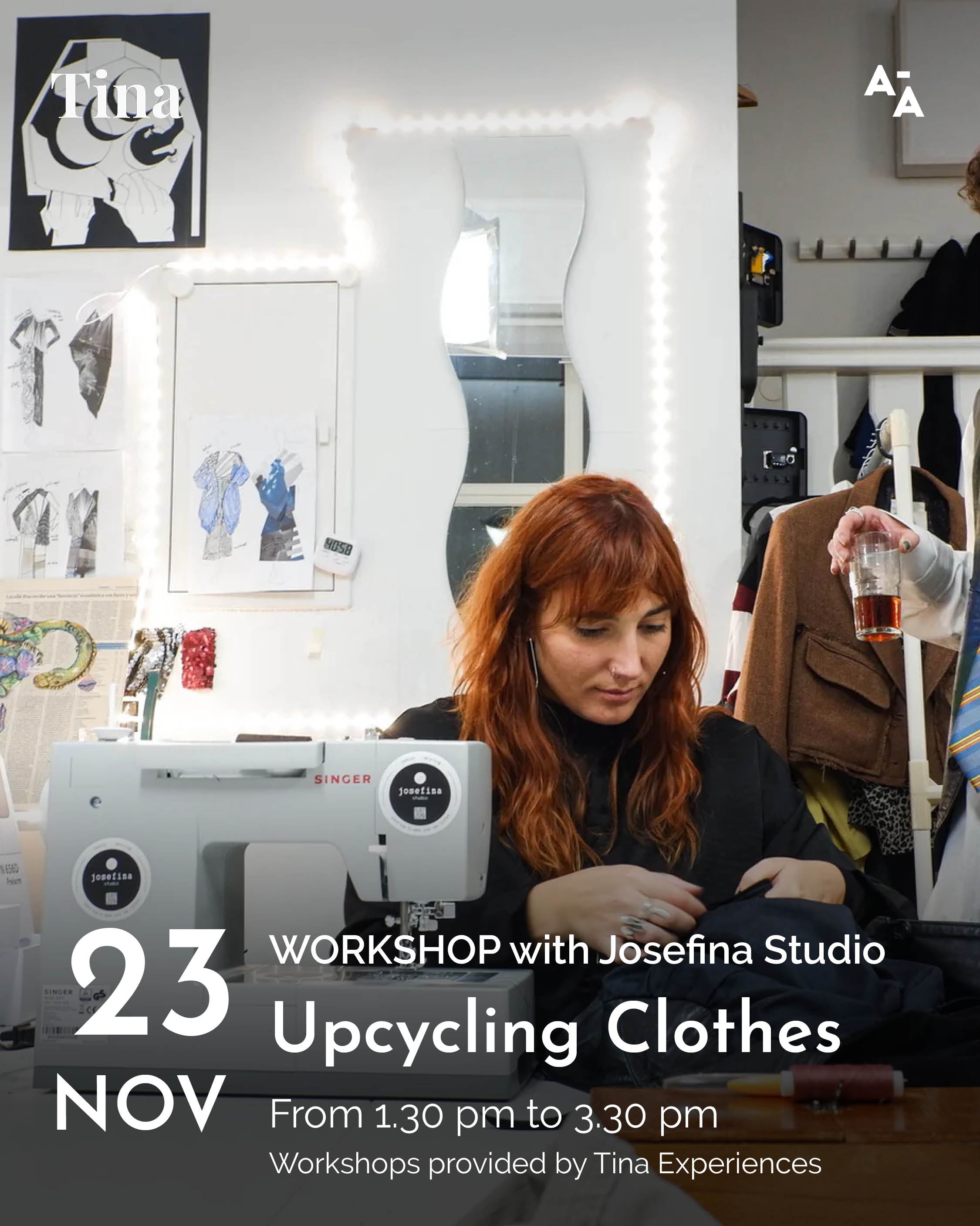 Upcycling clothes workshop with Josefina studio