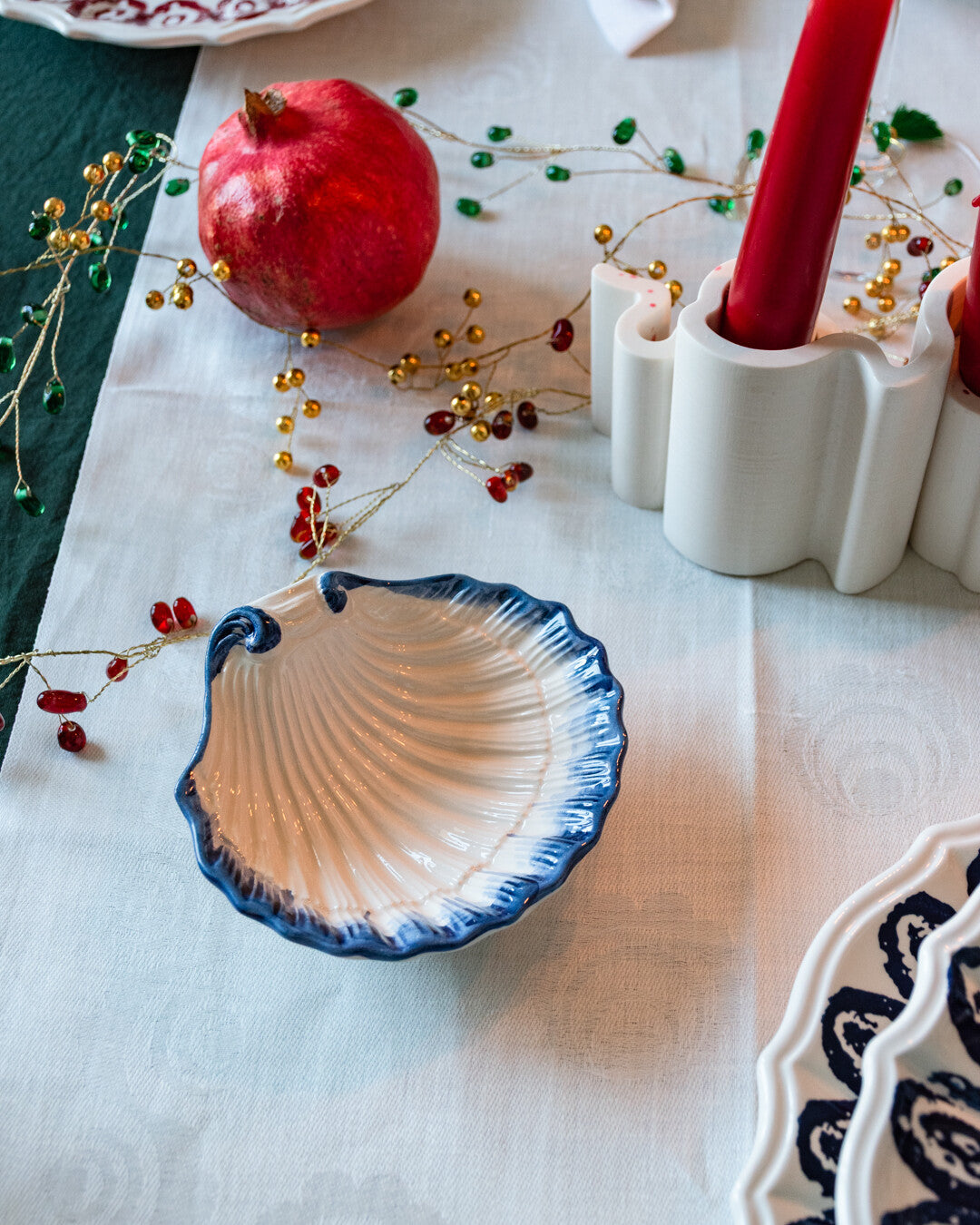 Ceramic Seashell salt cellar