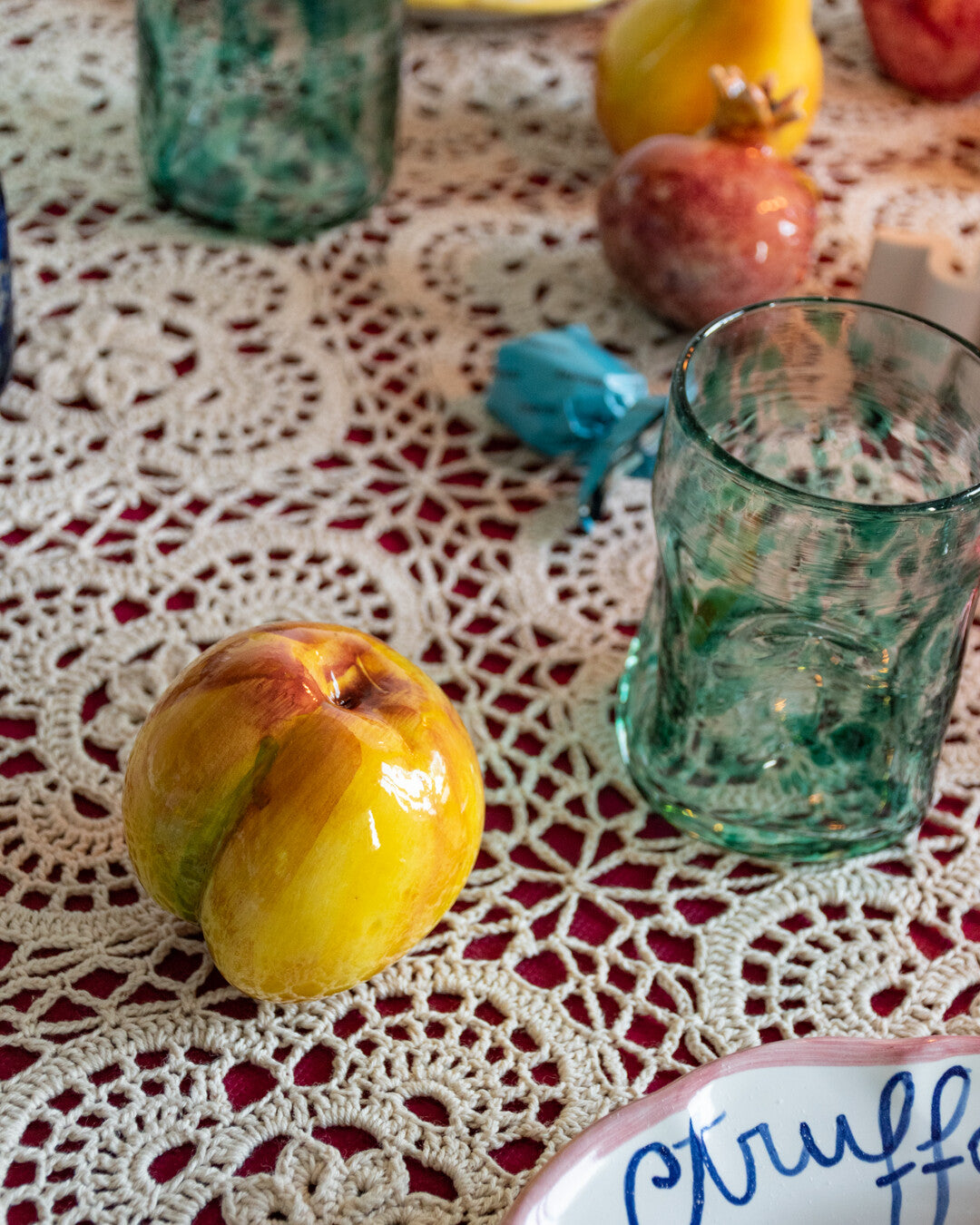 Peach - Decorative ceramic fruit