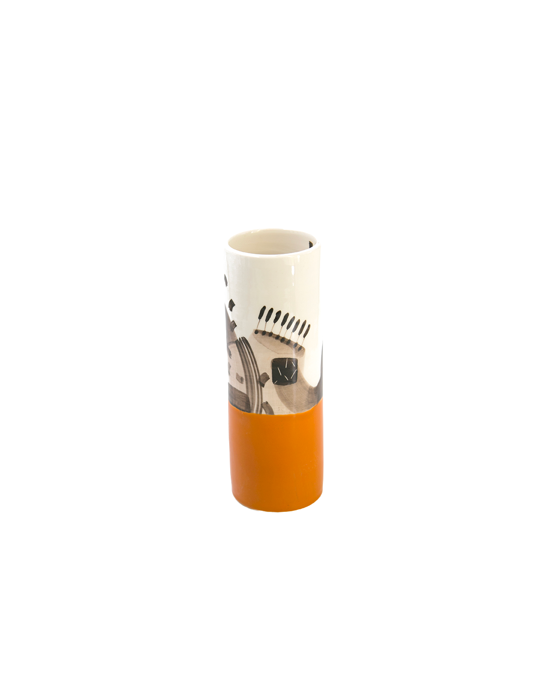 Orizon orange Monolith Vase
