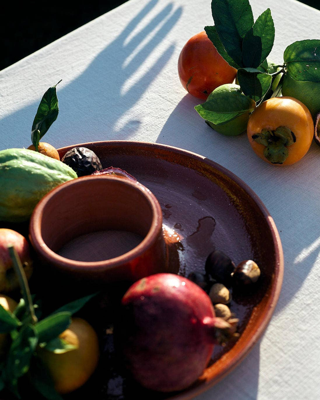Terracotta fruit bowl