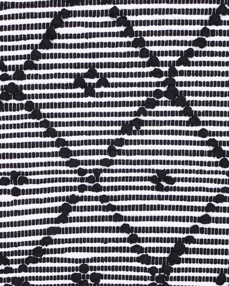 Handwoven striped rug